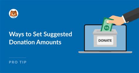 suggested donation wording.